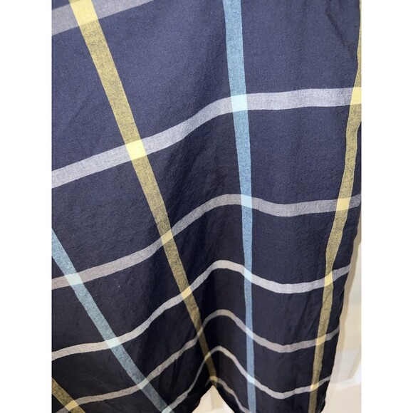 eShakti Dress Womens 18W Blue Window Pane Plaid Pockets Fit Flare Babydoll *Read - Picture 11 of 12